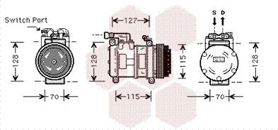 Van Wezel 7700K031 - Компресор, климатизация vvparts.bg