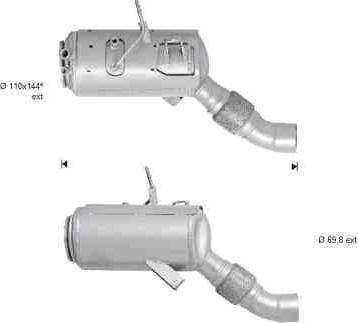 VEGAZ BK-827SIC - Филтър за сажди / твърди частици, изпускателна система vvparts.bg