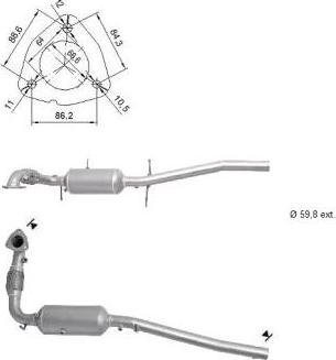 VEGAZ FK-331SIC - Филтър за сажди / твърди частици, изпускателна система vvparts.bg