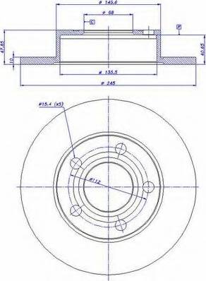 VEMA 98572 - Спирачен диск vvparts.bg