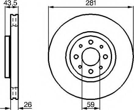 VEMA 98255 - Спирачен диск vvparts.bg