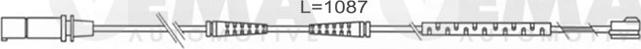 VEMA 117495 - Предупредителен контактен сензор, износване на накладките vvparts.bg