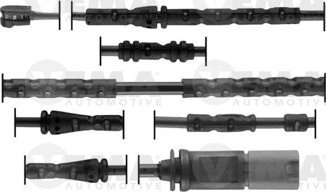 VEMA 117452 - Предупредителен контактен сензор, износване на накладките vvparts.bg