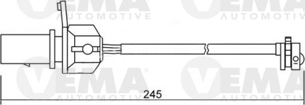 VEMA 117506 - Предупредителен контактен сензор, износване на накладките vvparts.bg