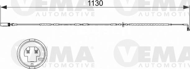 VEMA 117507 - Предупредителен контактен сензор, износване на накладките vvparts.bg