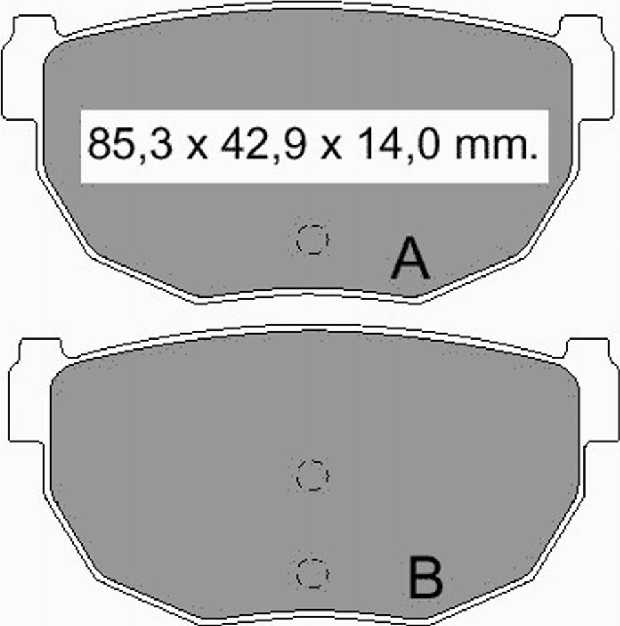 VEMA 835070 - Комплект спирачно феродо, дискови спирачки vvparts.bg