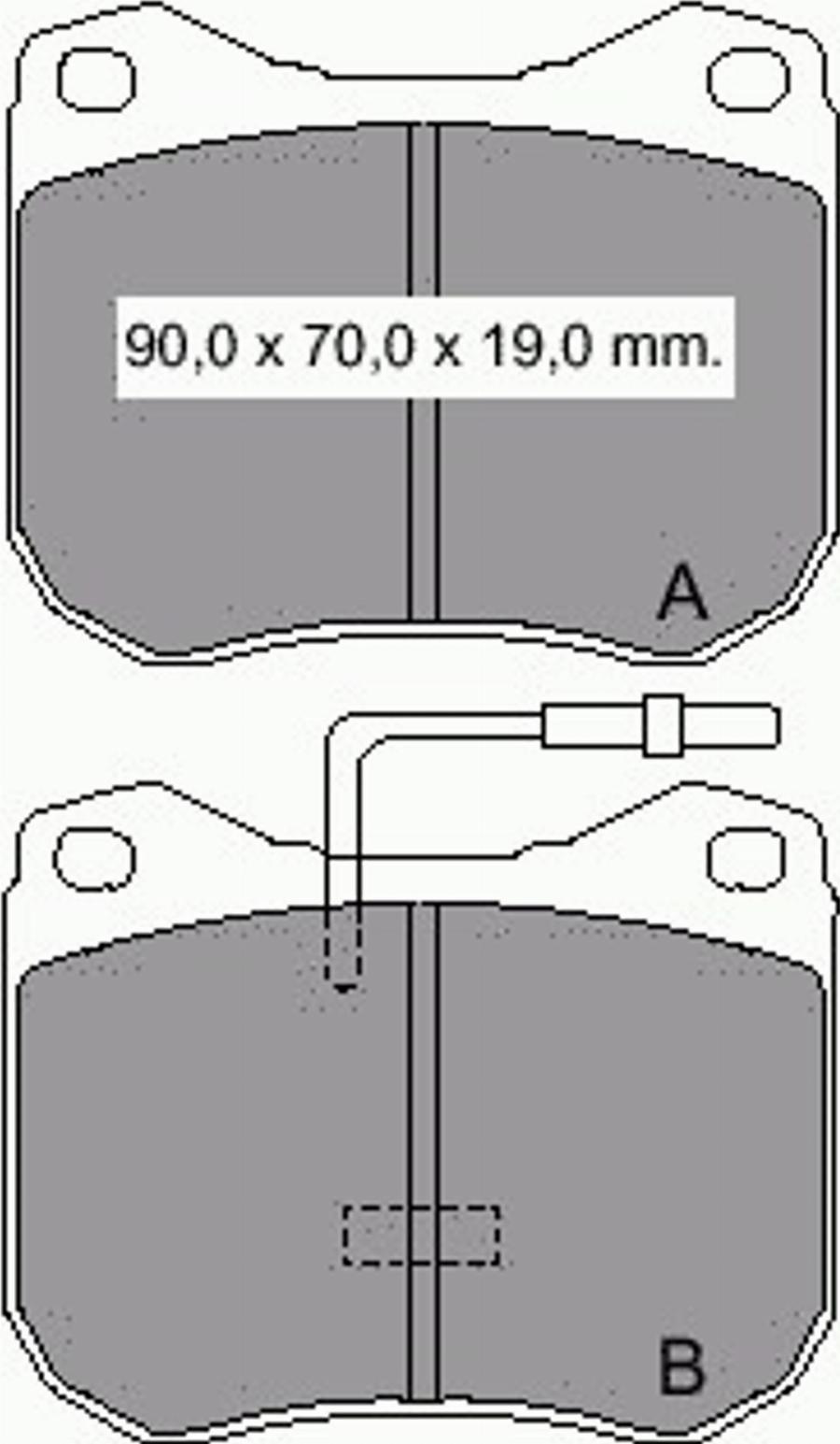 VEMA 831451 - Комплект спирачно феродо, дискови спирачки vvparts.bg