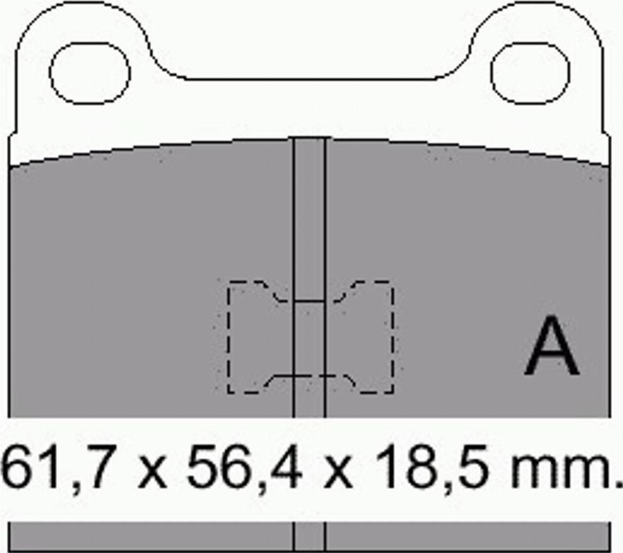 VEMA 831111 - Комплект спирачно феродо, дискови спирачки vvparts.bg