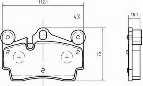 VEMA K632100 - Спирачен комплект, дискови спирачки vvparts.bg