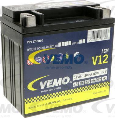 Vemo V99-17-0060 - Стартов акумулатор vvparts.bg