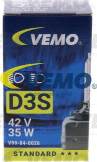 Vemo V99-84-0026 - Крушка с нагреваема жичка, фар за дълги светлини vvparts.bg