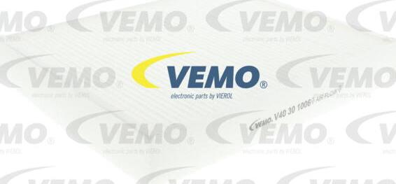Vemo V40-30-1006 - Филтър купе (поленов филтър) vvparts.bg