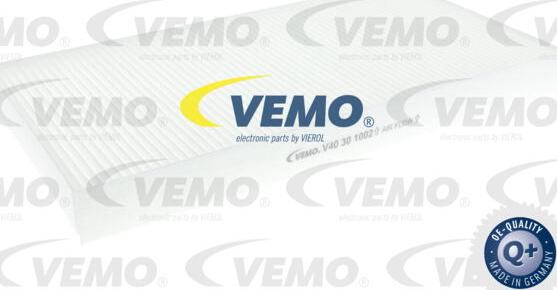 Vemo V40-30-1002 - Филтър купе (поленов филтър) vvparts.bg