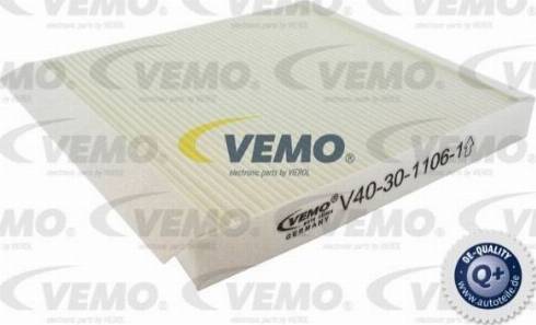 Vemo V40-30-1106-1 - Филтър купе (поленов филтър) vvparts.bg