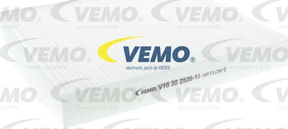 Vemo V10-30-2526-1 - Филтър купе (поленов филтър) vvparts.bg