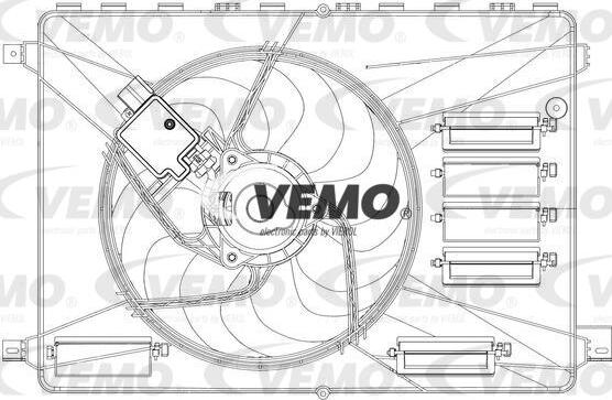 Vemo V25-01-1563 - Вентилатор, охлаждане на двигателя vvparts.bg