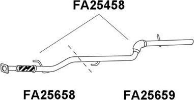 Veneporte FA25659 - Изпускателна тръба vvparts.bg