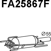 Veneporte FA25867F - Филтър за сажди / твърди частици, изпускателна система vvparts.bg