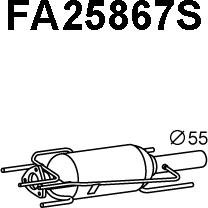 Veneporte FA25867S - Филтър за сажди / твърди частици, изпускателна система vvparts.bg