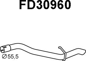 Veneporte FD30960 - Изпускателна тръба vvparts.bg