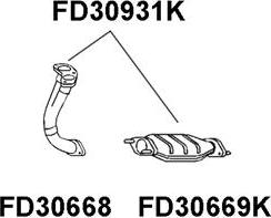 Veneporte FD30931K - Катализатор vvparts.bg