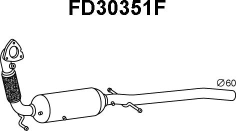 Veneporte FD30351F - Филтър за сажди / твърди частици, изпускателна система vvparts.bg