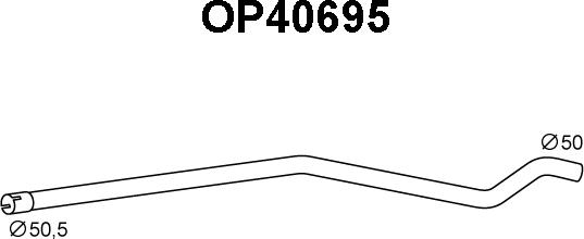 Veneporte OP40695 - Изпускателна тръба vvparts.bg