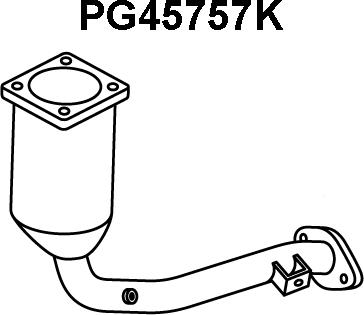 Veneporte PG45757K - Катализатор vvparts.bg