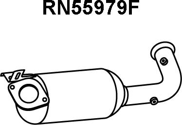 Veneporte RN55979F - Филтър за сажди / твърди частици, изпускателна система vvparts.bg