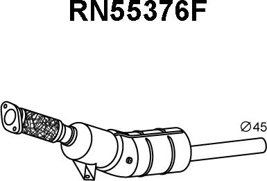 Veneporte RN55376F - Филтър за сажди / твърди частици, изпускателна система vvparts.bg