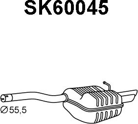 Veneporte SK60045 - Крайно гърне vvparts.bg