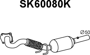 Veneporte SK60080K - Катализатор vvparts.bg