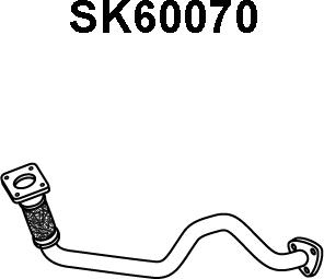 Veneporte SK60070 - Изпускателна тръба vvparts.bg
