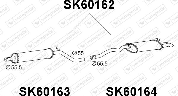 Veneporte SK60162 - Крайно гърне vvparts.bg