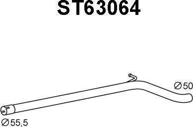 Veneporte ST63064 - Изпускателна тръба vvparts.bg