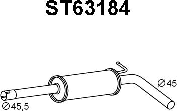 Veneporte ST63184 - Средно гърне vvparts.bg