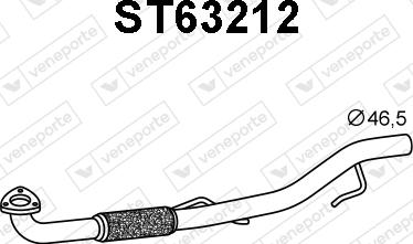 Veneporte ST63212 - Ремонтна тръба, катализатор vvparts.bg