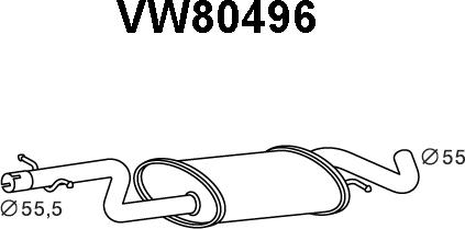 Veneporte VW80496 - Средно гърне vvparts.bg