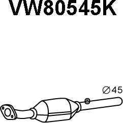 Veneporte VW80545K - Катализатор vvparts.bg