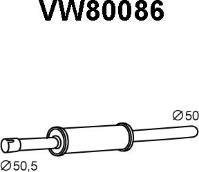 Veneporte VW80086 - Предно гърне vvparts.bg