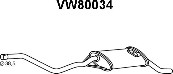 Veneporte VW80034 - Крайно гърне vvparts.bg