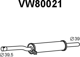 Veneporte VW80021 - Средно гърне vvparts.bg