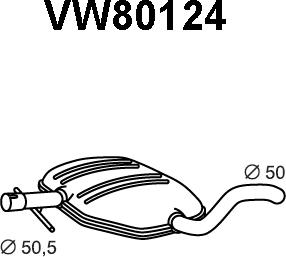 Veneporte VW80124 - Средно гърне vvparts.bg