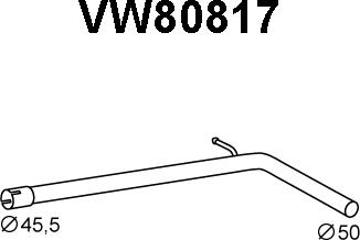 Veneporte VW80817 - Изпускателна тръба vvparts.bg