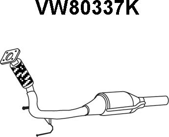 Veneporte VW80337K - Катализатор vvparts.bg