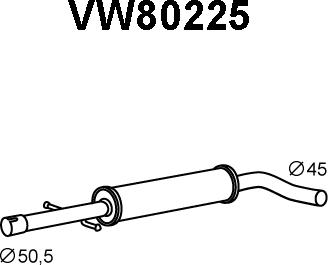 Veneporte VW80225 - Средно гърне vvparts.bg