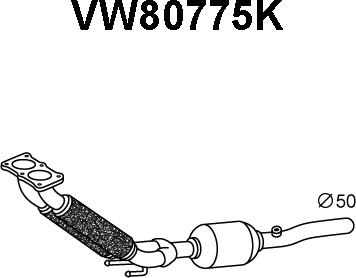Veneporte VW80775K - Катализатор vvparts.bg