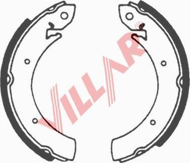 Villar 629.0595 - Комплект спирачна челюст vvparts.bg