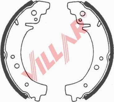 Villar 629.0544 - Комплект спирачна челюст vvparts.bg