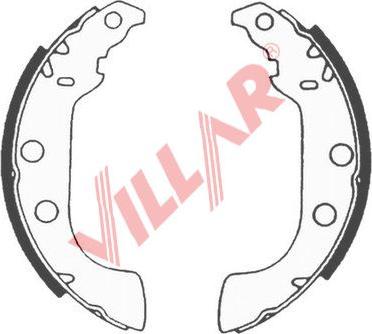 Villar 629.0569 - Комплект спирачна челюст vvparts.bg